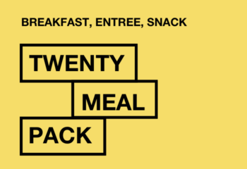 20 Meals- Breakfast, Entree, Snack