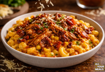Bbq Shredded Chicken W/ Bacon Mac Bowl