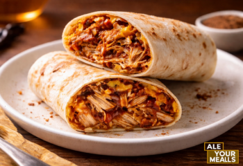 Bbq Shredded Chicken Wrap