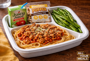 Spaghetti Bowl with Green Beans- Kid Meal